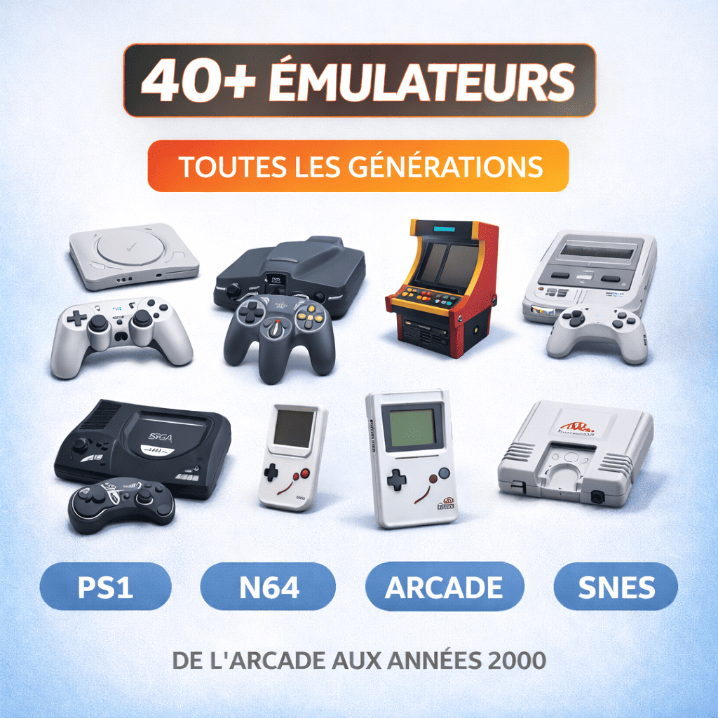 StickZone™ X2 Pro – Console Rétro 50 000 Jeux 4K Ultra HD
